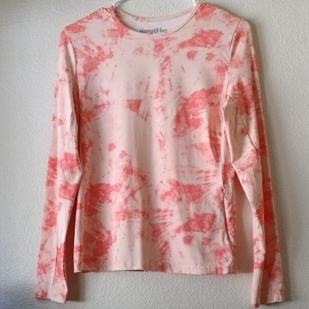 Hang Ten Pink Fitted Long Sleeve Tee